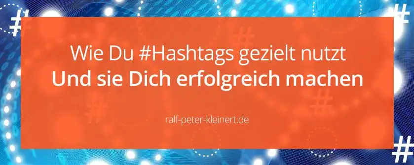 Hashtags nutzen Grafikbanner