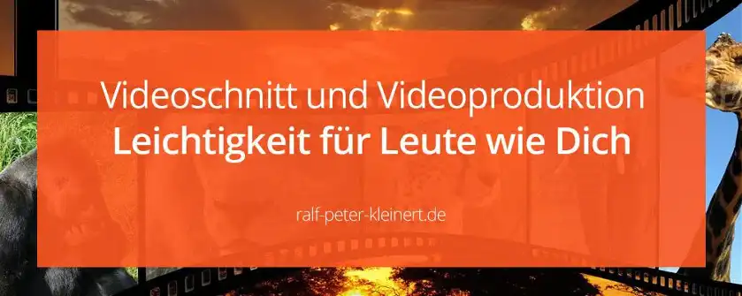 Videobearbeitung ist leicht Grafikbanner